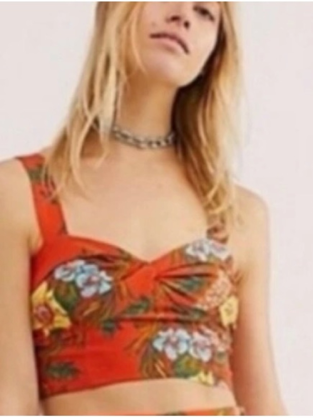 Free People Birds of Paradise Boho Crop Top